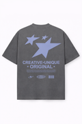 PLAYERA OVERSIZE HEAVYWEIGHT WASHED GREY CREATIVE