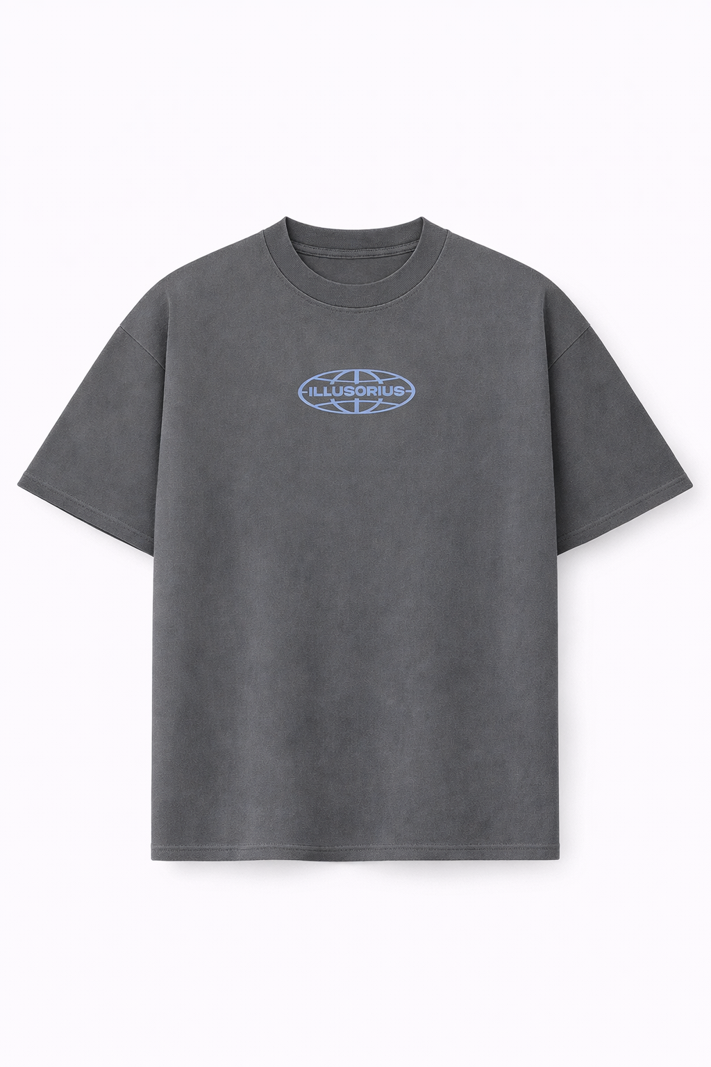 PLAYERA OVERSIZE HEAVYWEIGHT WASHED GREY CREATIVE