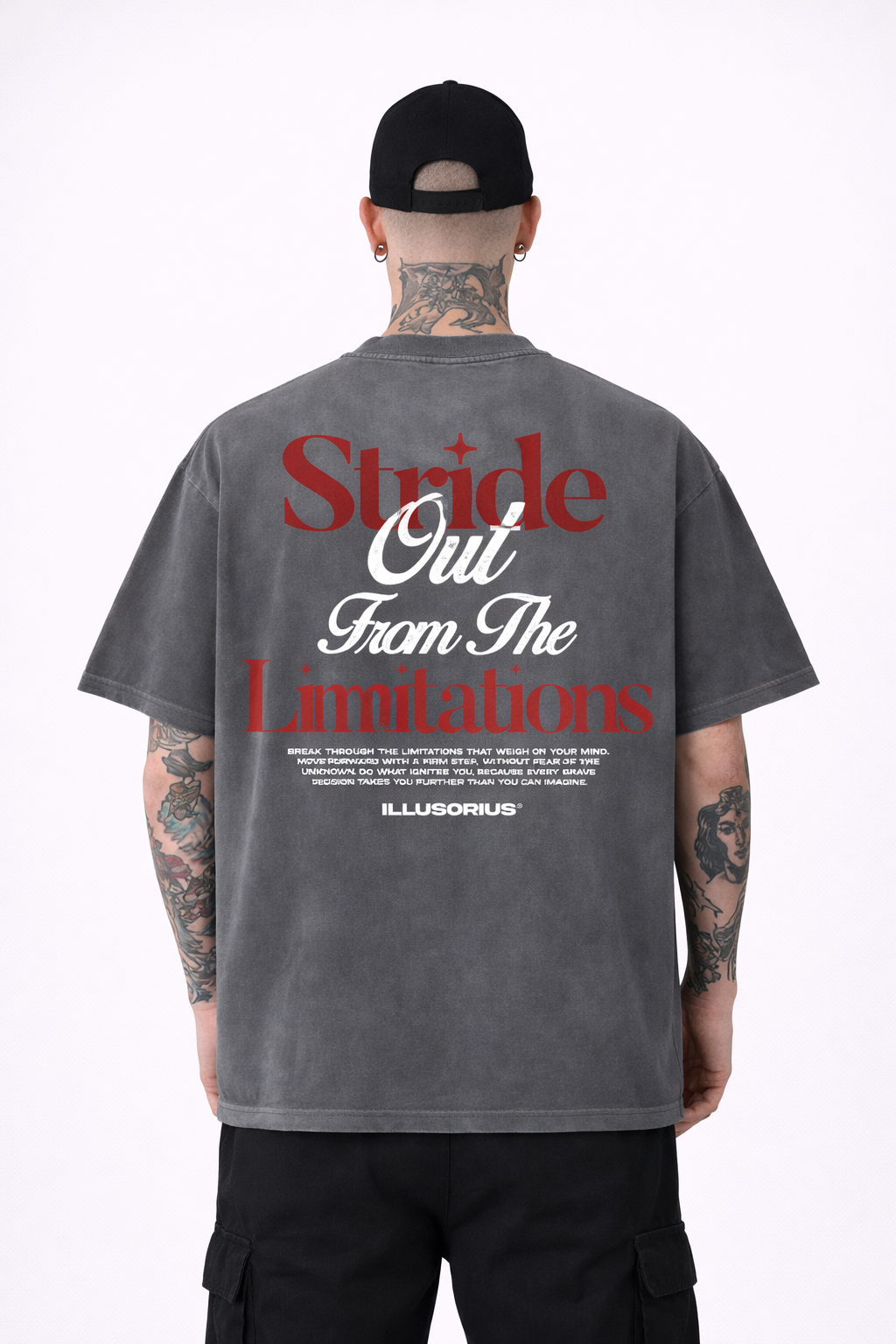 PLAYERA OVERSIZE HEAVYWEIGHT WASHED GREY STRIDE