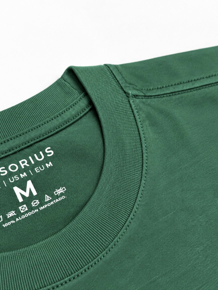 PLAYERA OVERSIZE HEAVYWEIGHT GREEN WAIT FOR NOBODY