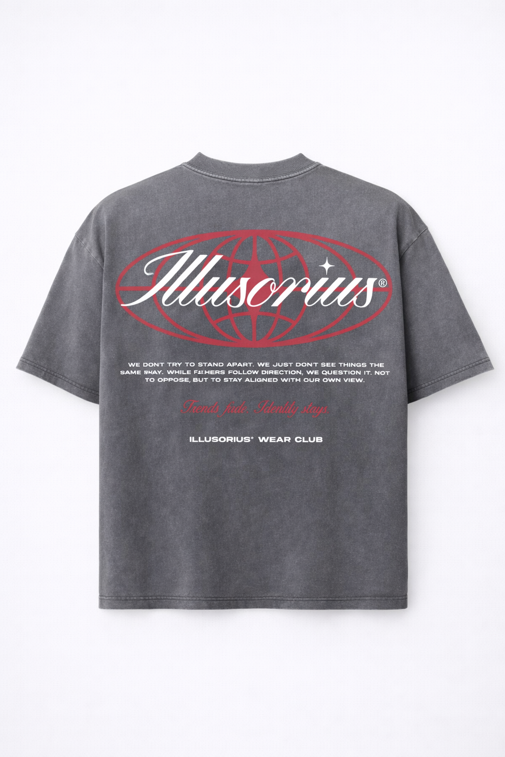 PLAYERA OVERSIZE HEAVYWEIGHT WASHED GREY TRENDS FADE