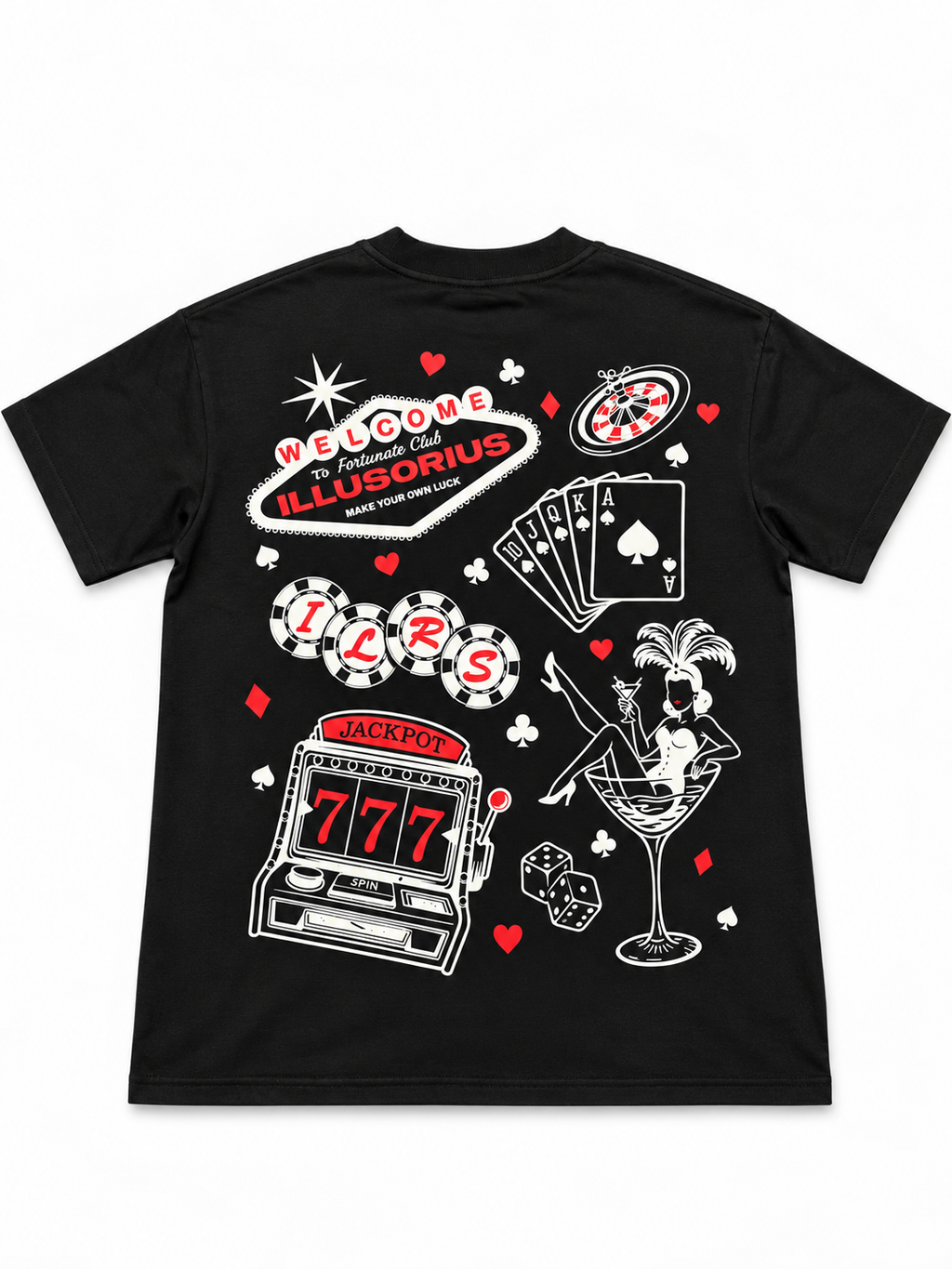 PLAYERA SEMI OVERSIZE HEAVYWEIGHT [305 GSM] LAS VEGAS