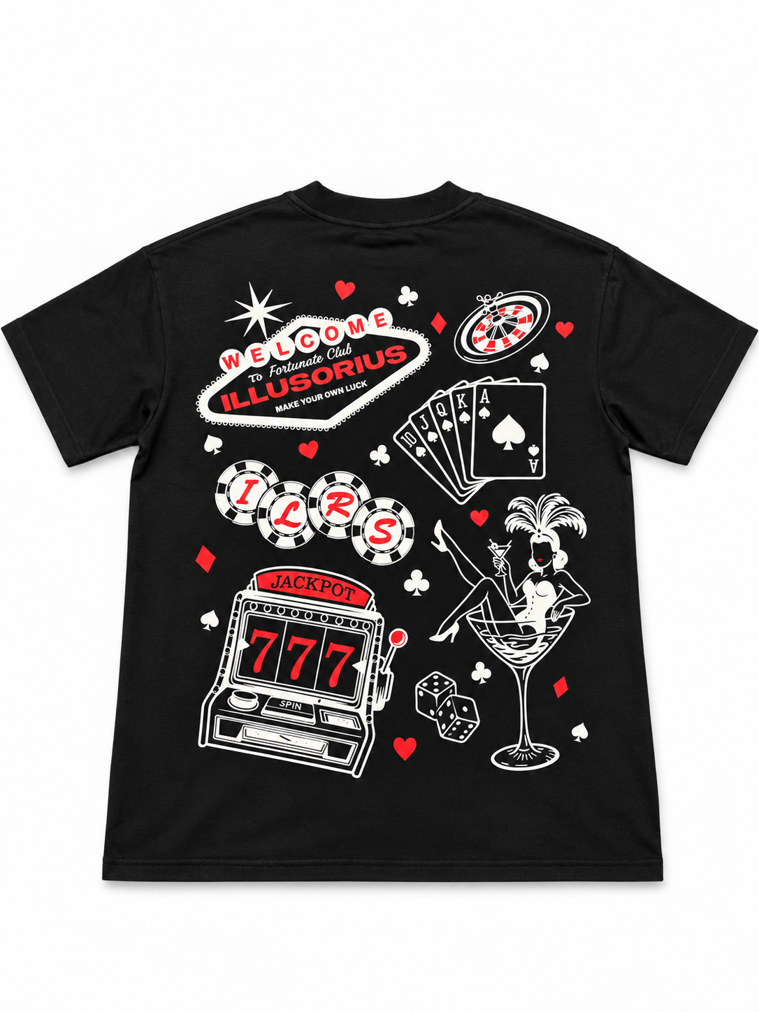 PLAYERA SEMI OVERSIZE HEAVYWEIGHT [305 GSM] LAS VEGAS