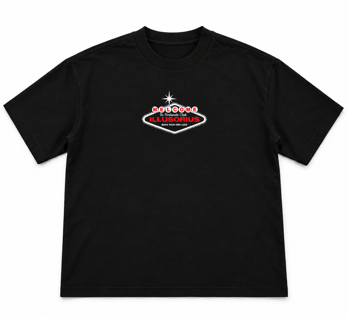 PLAYERA SEMI OVERSIZE HEAVYWEIGHT [305 GSM] LAS VEGAS