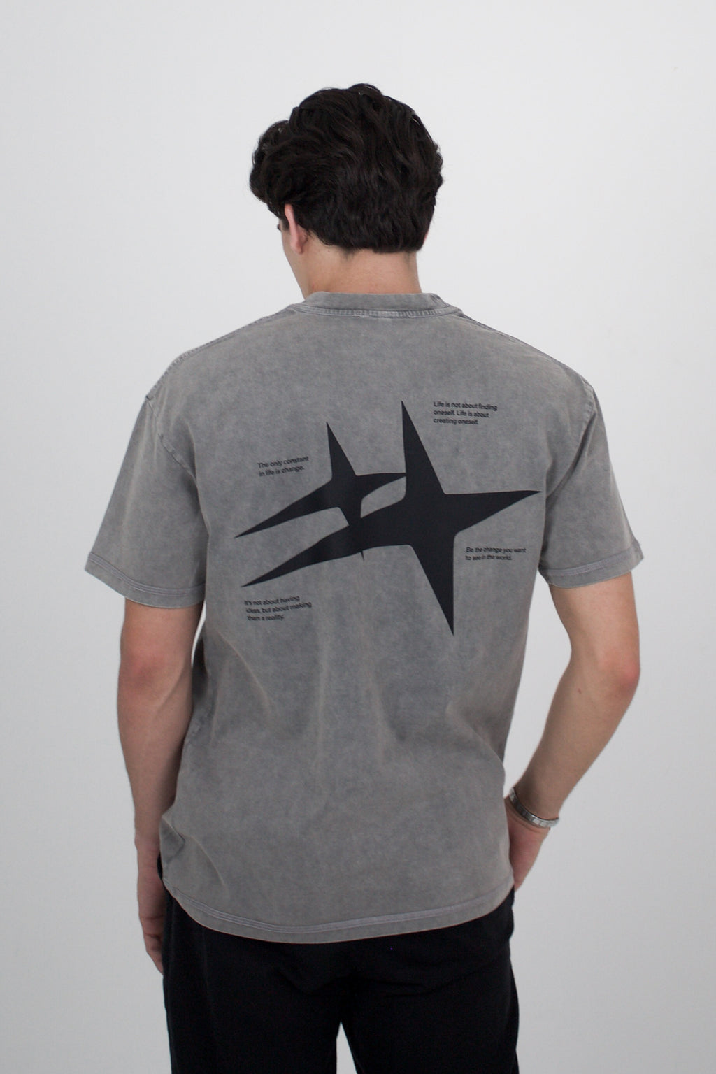 PLAYERA SEMI OVERSIZE HEAVYWEIGHT [305 GSM] ACID WASH STARS