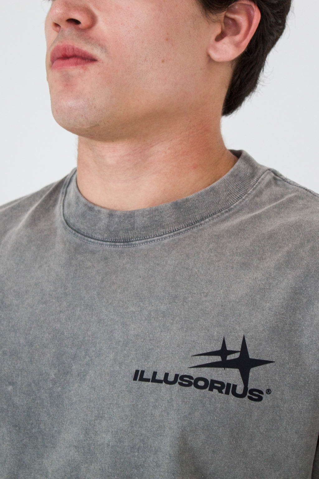PLAYERA SEMI OVERSIZE HEAVYWEIGHT [305 GSM] ACID WASH STARS